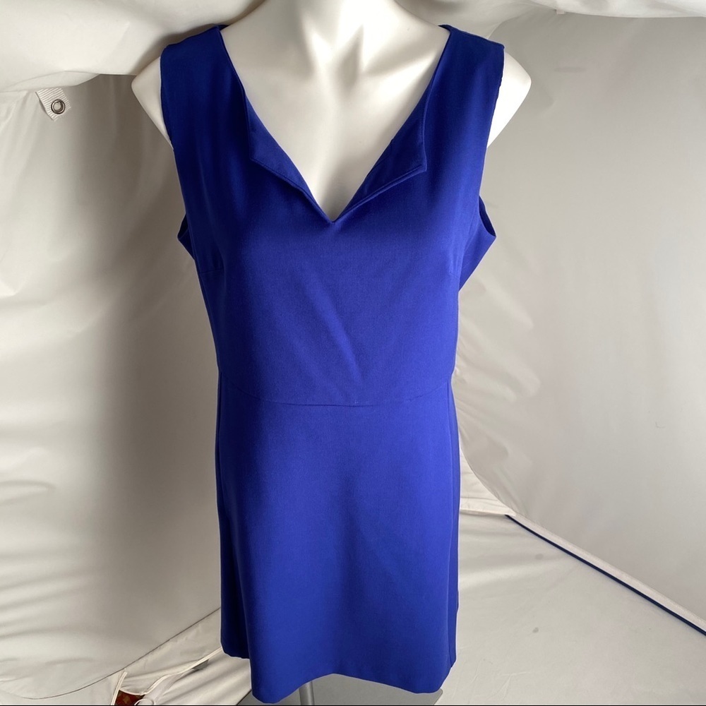 GAP Marcy solid sleeveless sheath dress in Becca blue 12